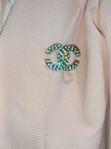 Chic Pink Blazer with Pearl Detail