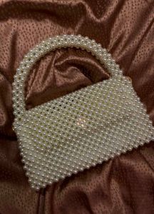 Elegant Pearl Beaded Handbag