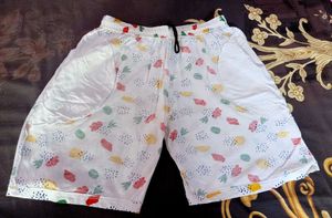 Funky Fruit Print Shorts for women