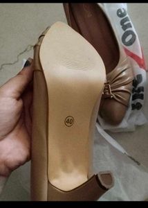 Stylish Tan Bellies with Buckle Detail