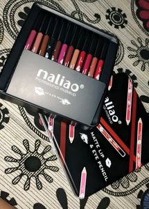 Maliao Matte Lip &amp; Eye Pencil Set