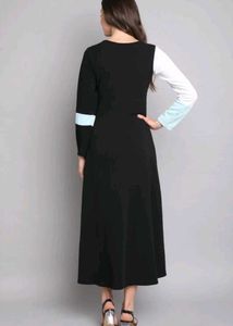 Color Block Midi Dress With Free Gift 🎁
