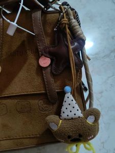 Cute Brown Suede Crossbody Bag