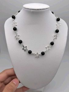 y2k star necklace