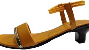 Yellow Ankle Strap Sandals
