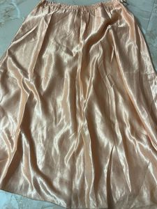 Embellished Peach Silk Blouse