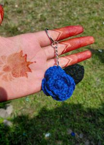 Handmade Rose Keychains (Set of 3)