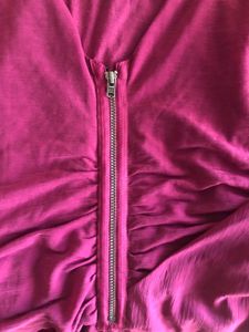 Guess Ruched Zipper Dress