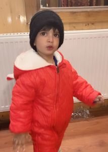 Cozy Red Baby Snowsuit waterproof