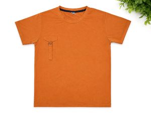 brown women's T-Shirt with Pocket Detail
