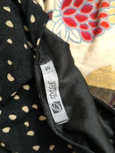 Stylish Black Dress with Heart Print