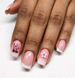 Baby pink press on nail...