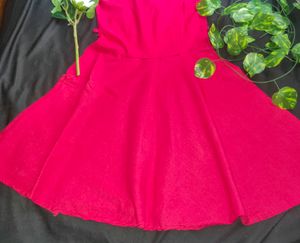 ❤️Red Flareed Dress