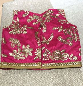 Elegant Pink Embroidered Lehenga Choli Set
