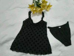 Very Sexy Polka Dot Camisole With Penty