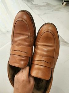 BATA - Men's Brown Leather Loafers