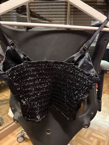 Satin Smocked Bralette Top