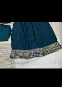 Elegant Teal Embroidered Kurta Set