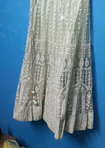 Mirror Embroidery Lehanga Choli With Dubatta