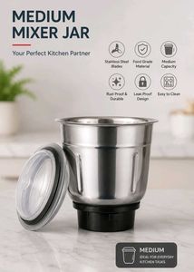 STAINLESS STEEL MIXER GRINDER JAR