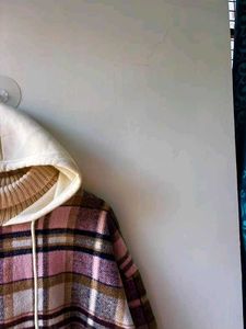 unisex Plaid Hoodie Sweatshirt