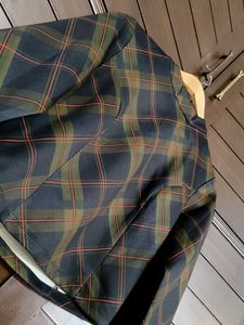 Madame Stylish Plaid Checks Cropped Top