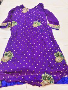Vibrant Purple Embroidered Kurta Suit