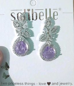Stunning Purple Drop Earrings