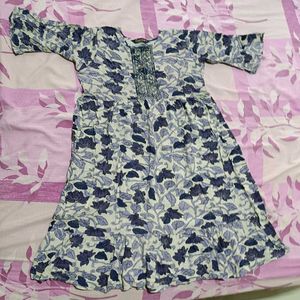 floral anarkali kurti