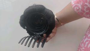 Black Hair Bun Extension