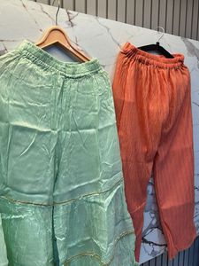 Combo of 2-High Waist Sharara Palazzo Pant