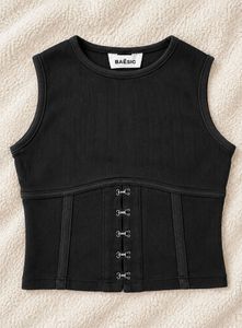 Stylish Black Corset Top