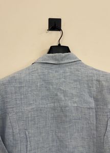 Light Blue Textured Men's Shirt