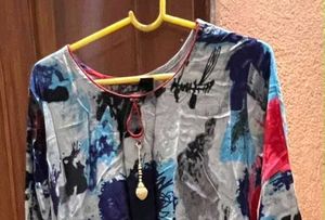 Abstract Print Kurta