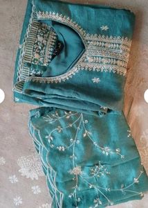 NEW Teal Embroidered Kurta Set