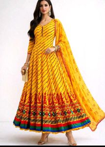 elegant embroidered anarkali suit