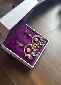 Elegant Floral Hoop Earrings