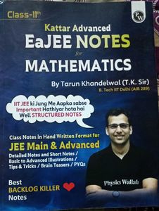 Kattar Advanced EaJEE Notes for Mathematics