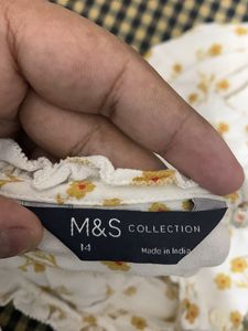 M&amp;S Collection Floral Ruched Top 🌼