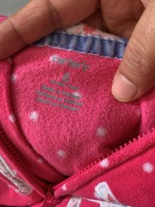 Cute Pink Polka Dot Sleepsuit