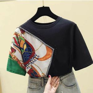 Unique Printed Black T-Shirt