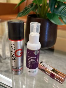 Gatsby Hair Spray, Dermaco Growth Serum