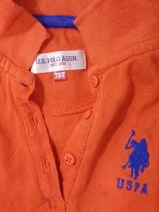 Cute Orange USPA Polo Tee