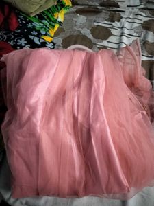 Vintage Pink Tulle Skirt