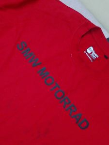 red oversized tshirt