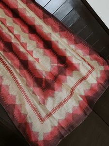 Unique Geometric Print Chanderi Cotton Dupatta