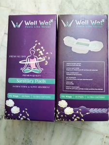 Wellwet Sanitary Pads 2 Box
