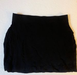 black branded short skirt