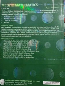 MCQs in Mathematics Class XI by R.D. Sharma