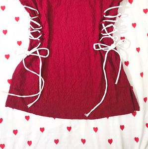 Chic side corset short kurti 💅🏻